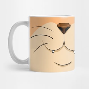 Tan Tabby Cat Smile Mug